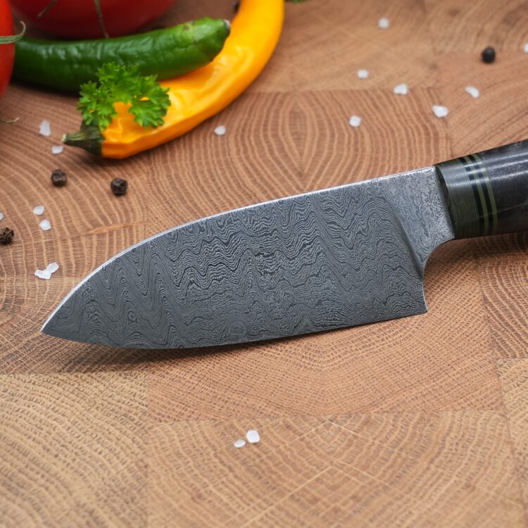 Kleines Küchenmesser - Wilder Damast – Bild 2